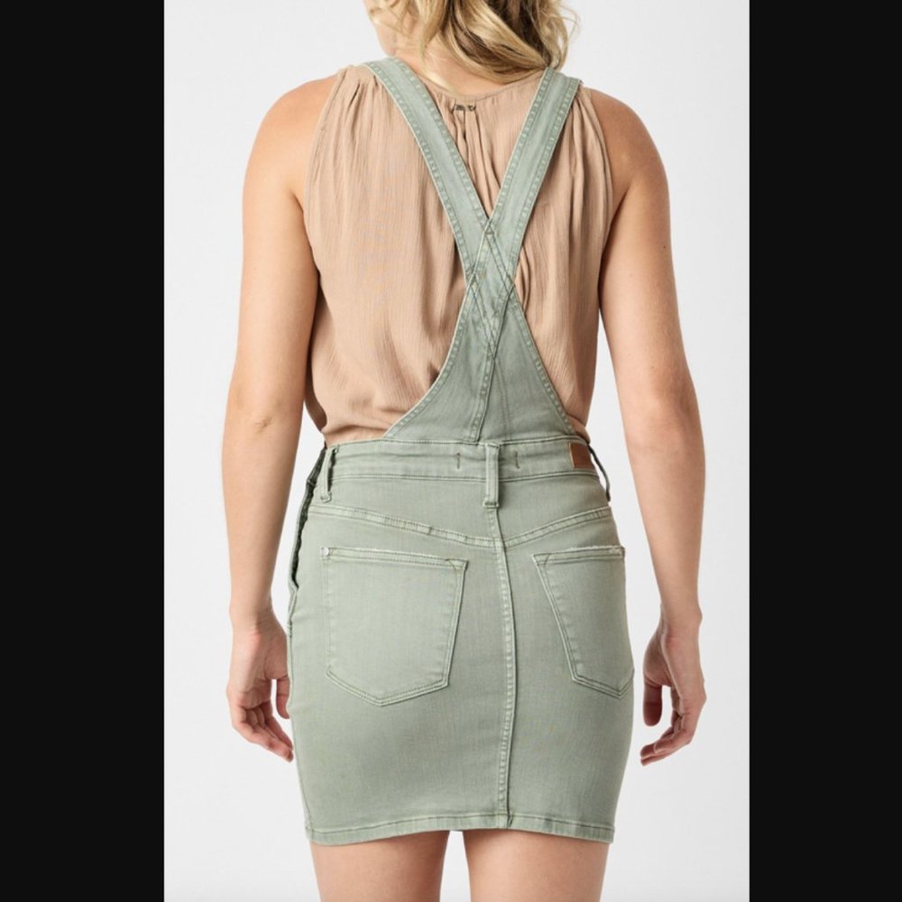 Judy Blue Sage Skirt Overalls - Picture 2 of 5